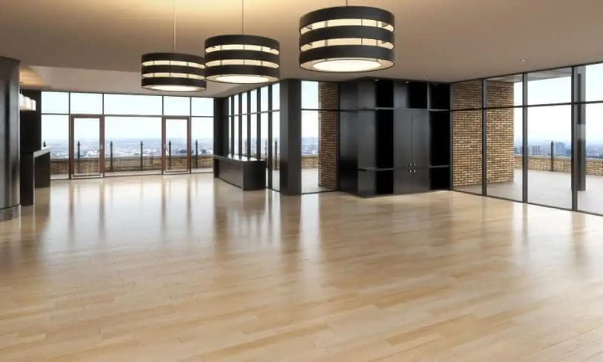 Commercial flooring installation project