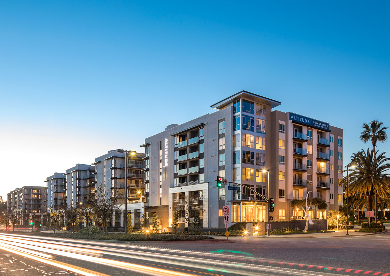 Multifamily construction project exterior