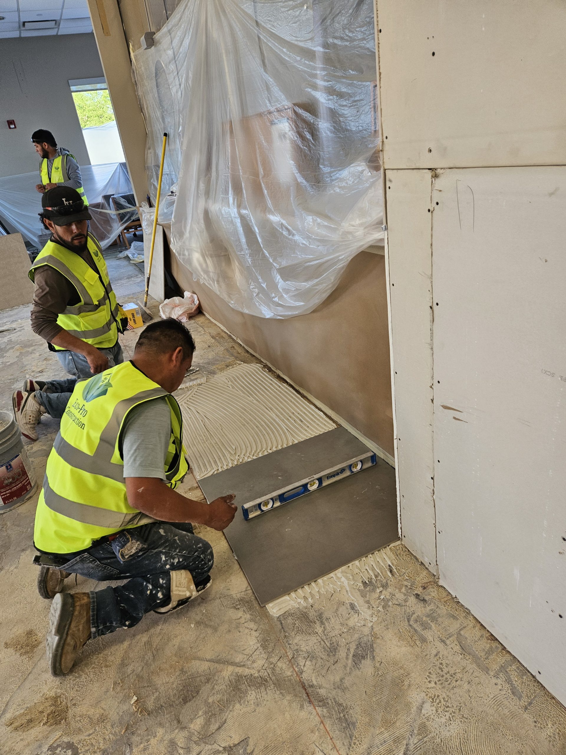 Chase bank flooring installation